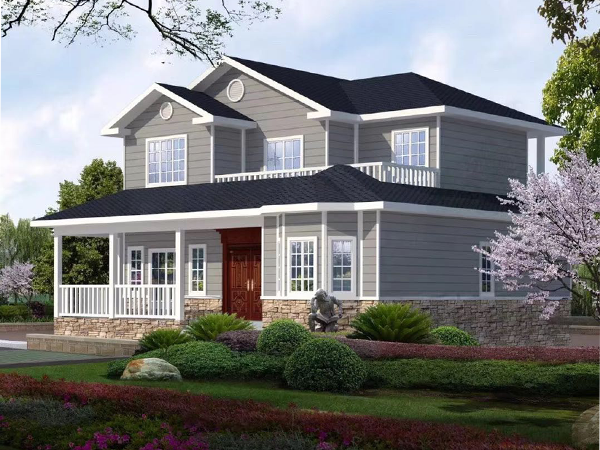 轻钢别墅墙体工艺分为"两板一心和实心浇筑"