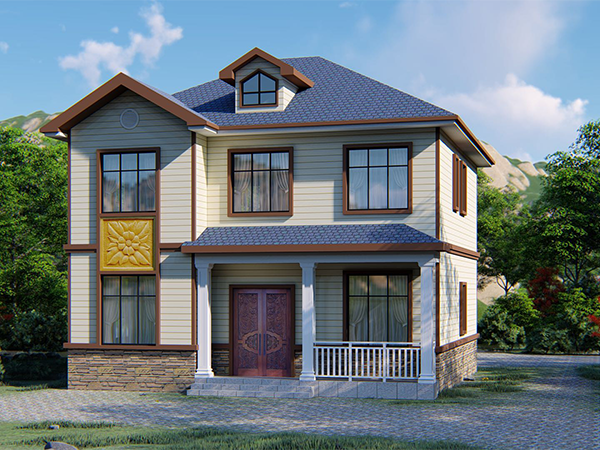 大墅房屋_轻钢别墅实心浇筑墙体