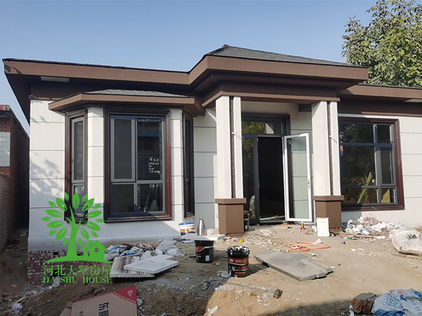 轻钢别墅-施工现场