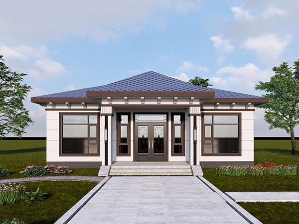 一层新中式别墅